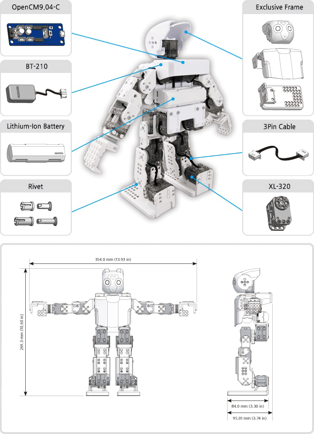 ROBOTIS Darwin-Mini